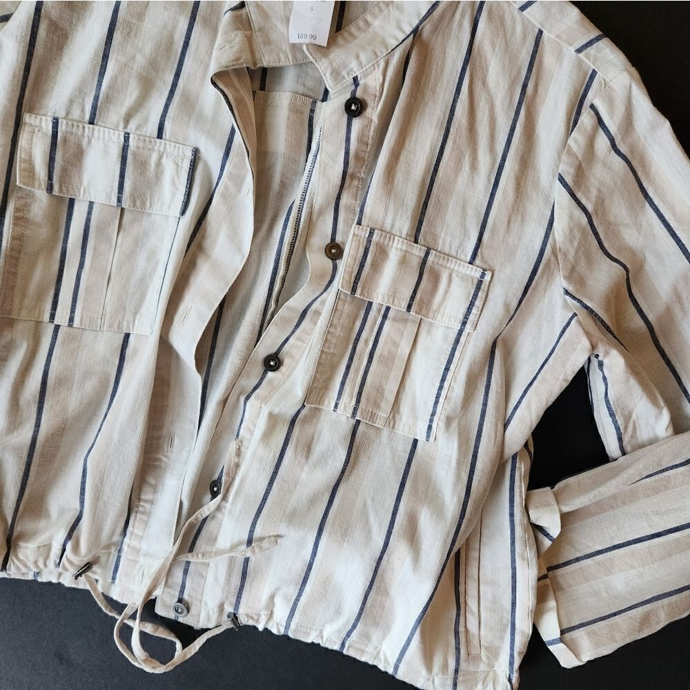 NWT Loft Striped Lightweight Jacket - Picture 7 of 10
